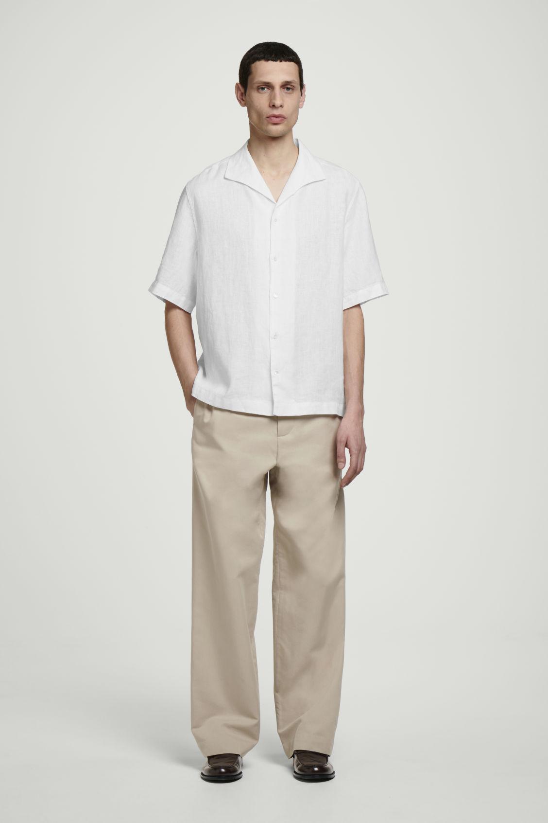 LINEN SHORT-SLEEVED SHIRT Product Image