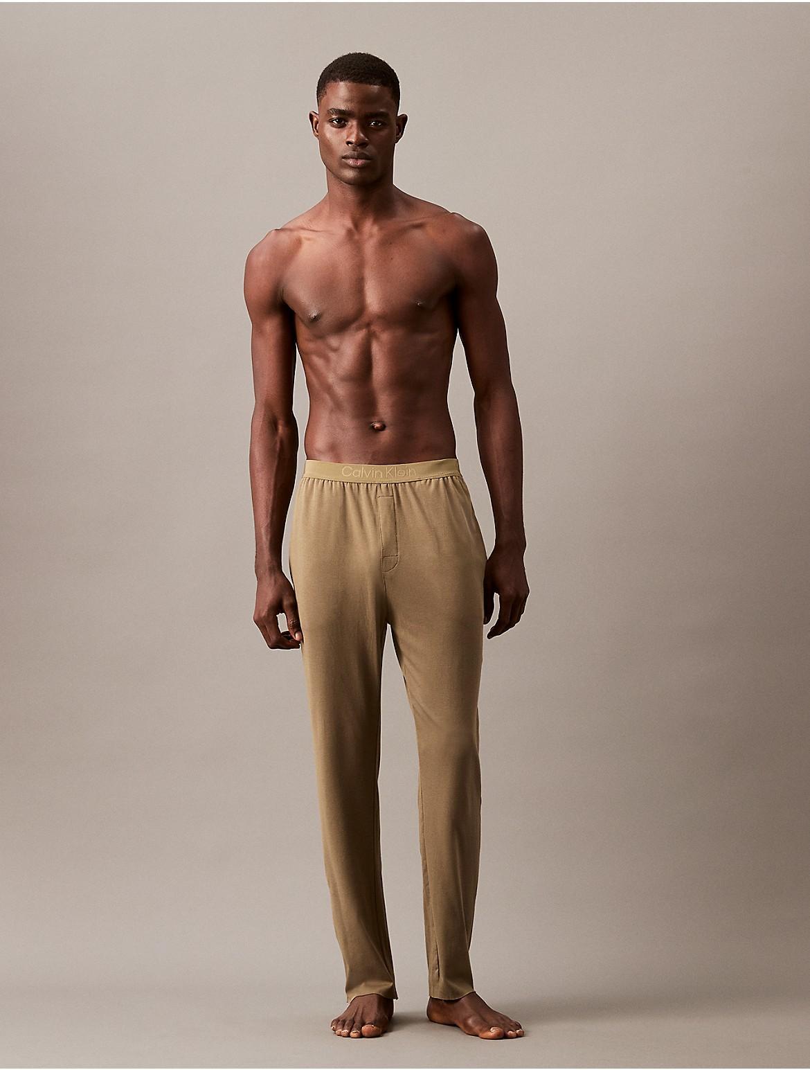 Calvin Klein Mens CK Black Lounge Sleep Pants - Brown - M Product Image