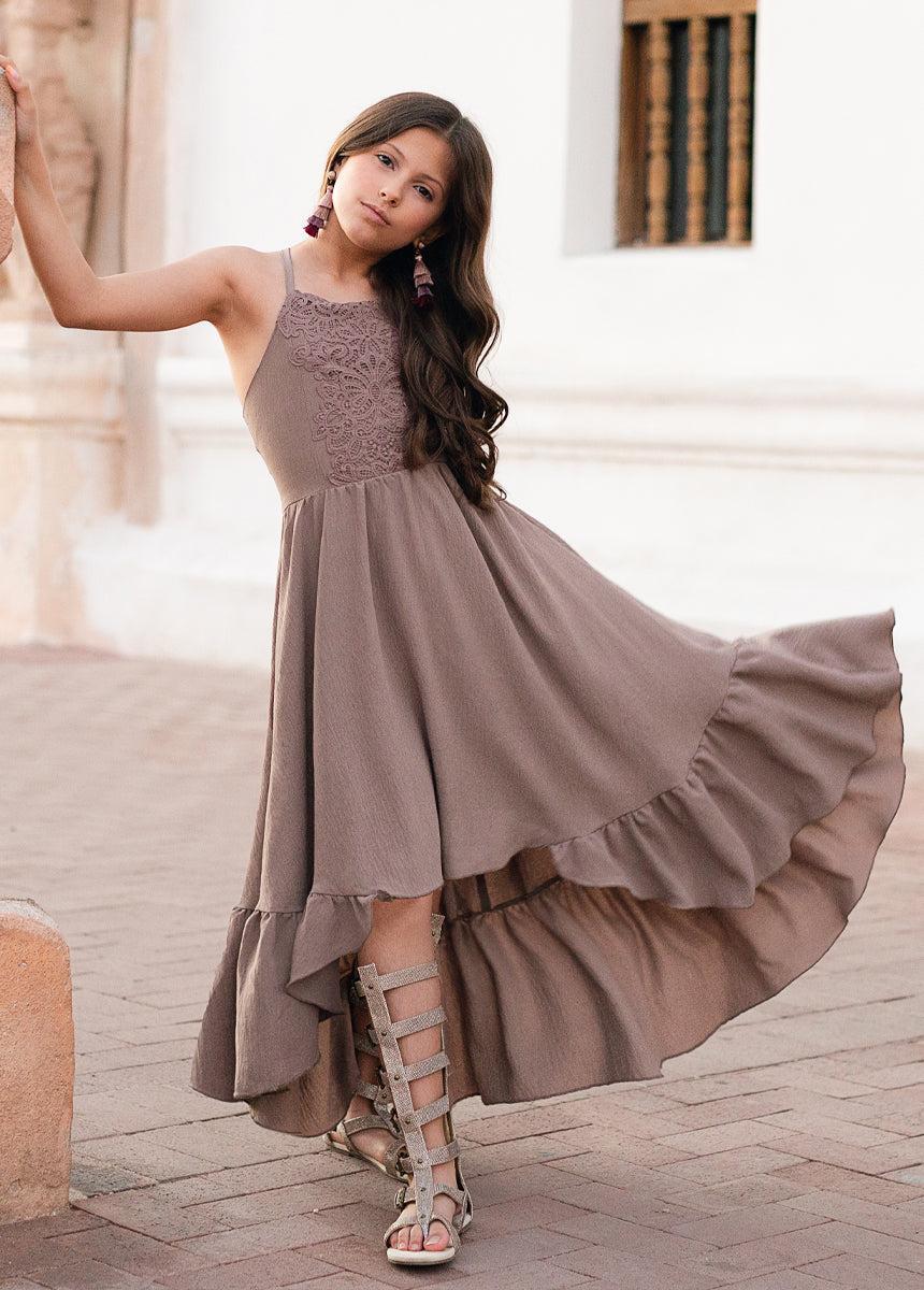 Amala Dress in Dusk Girls Product Image