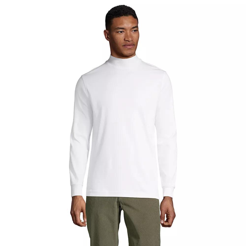 Lands' End Men's Super Soft Supima Mock Turtleneck,  Product Image