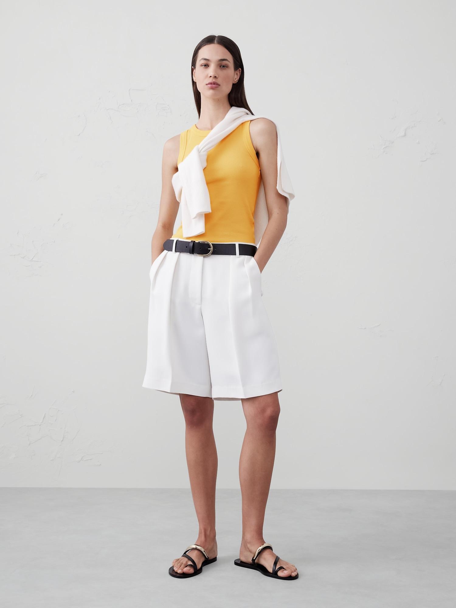 Ribbed Racer Tank Product Image