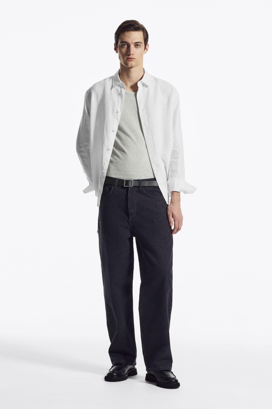 SLIM RIBBED COTTON TANK TOP Product Image