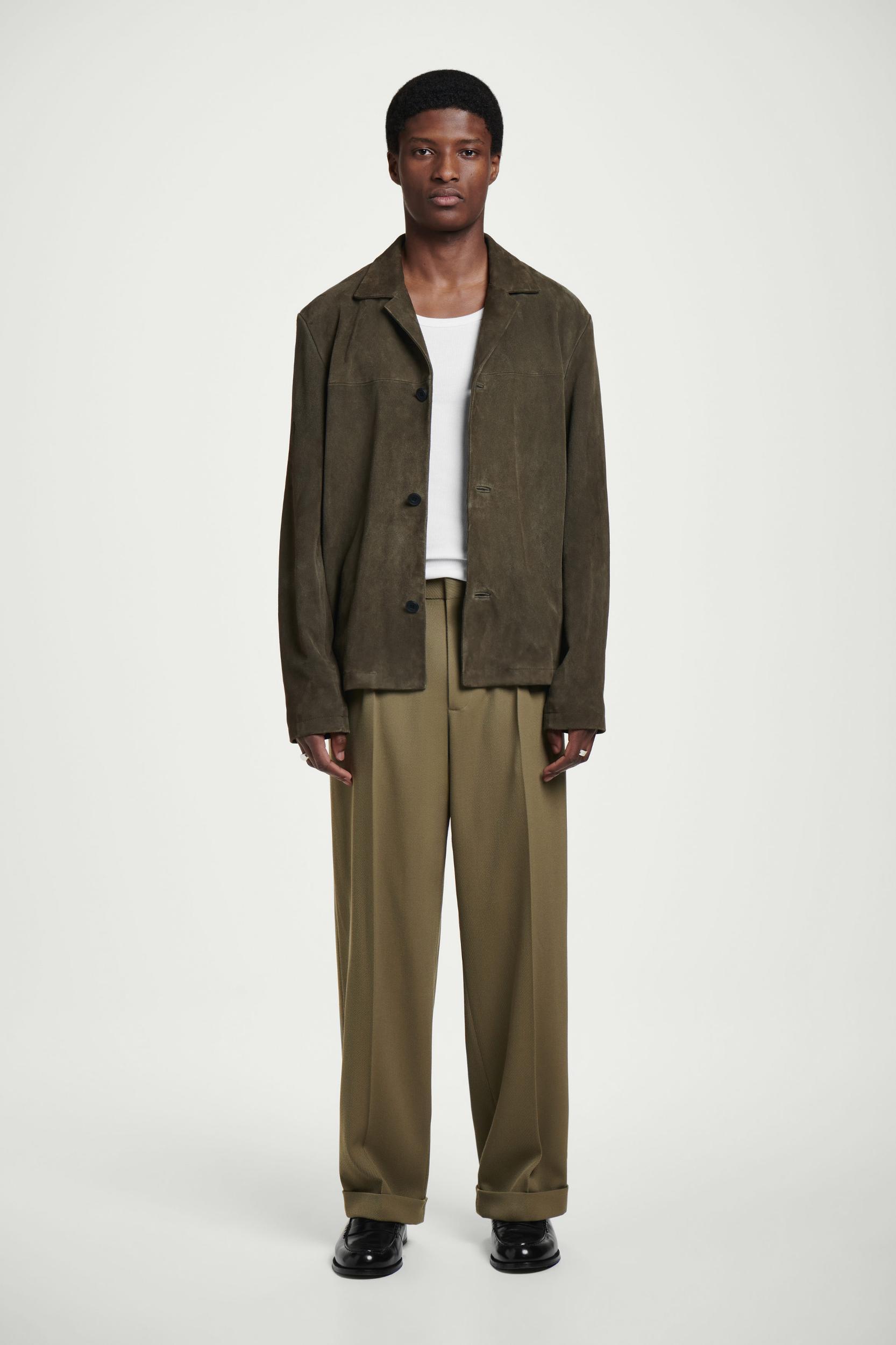 WOOL-TWILL TURN-UP PANTS Product Image