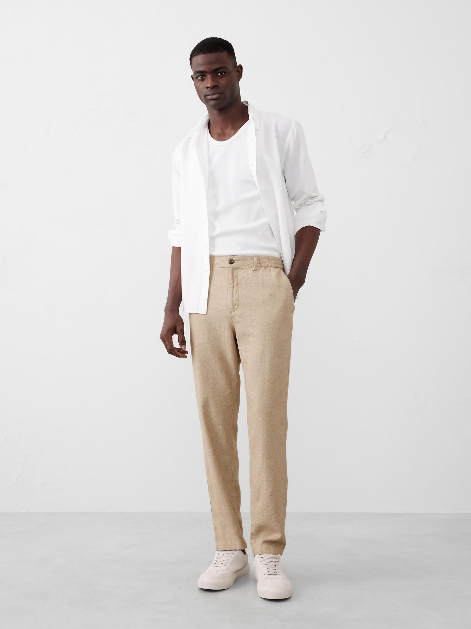 Athletic Linen-Blend Pant Product Image