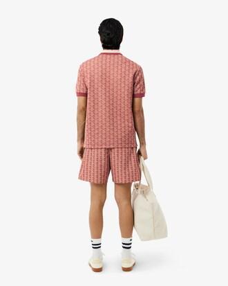 Mid Length Monogram Print Swim Trunks Product Image