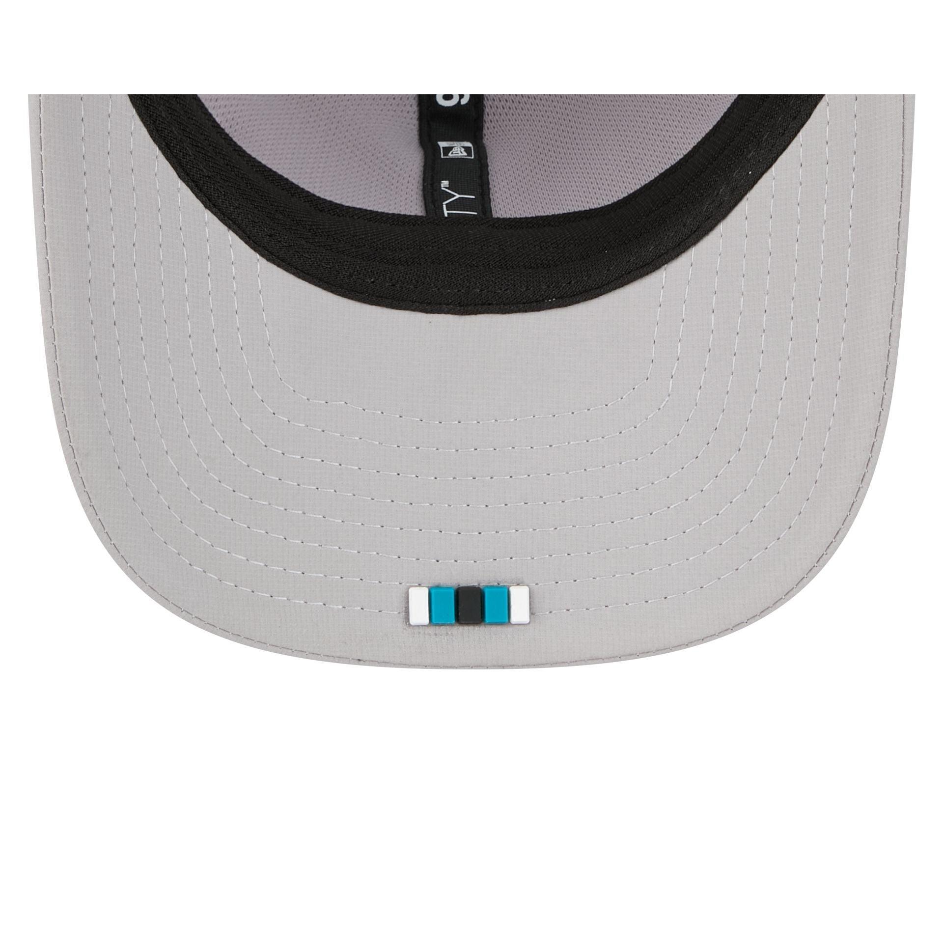 Jacksonville Jaguars 2025 Sideline Hot Weather Gray 9SEVENTY Trucker Hat Male Product Image