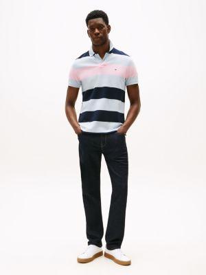 Regular Fit Block Stripe Polo Product Image