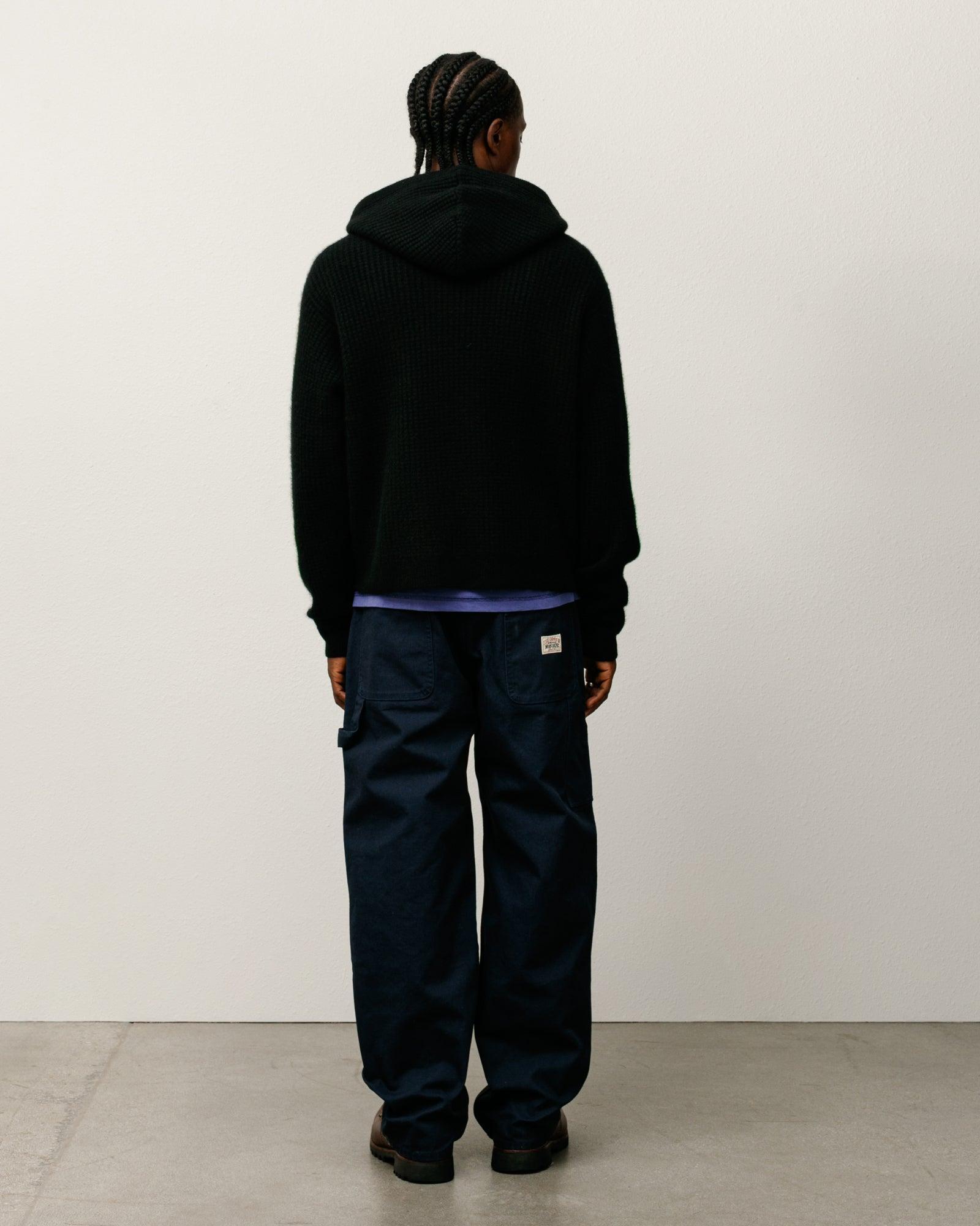 WAFFLE CASHMERE ZIP HOOD SWEATER Male Product Image