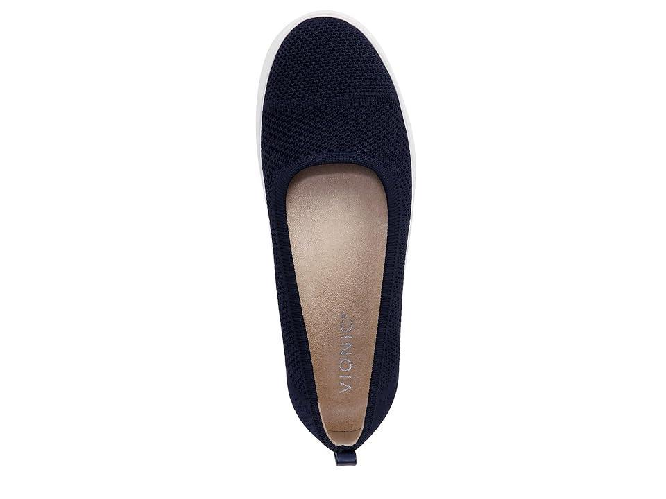 VIONIC Uptown Skimmer Knit Slip-ons Blue Fabric) Women's Flat Shoes Product Image