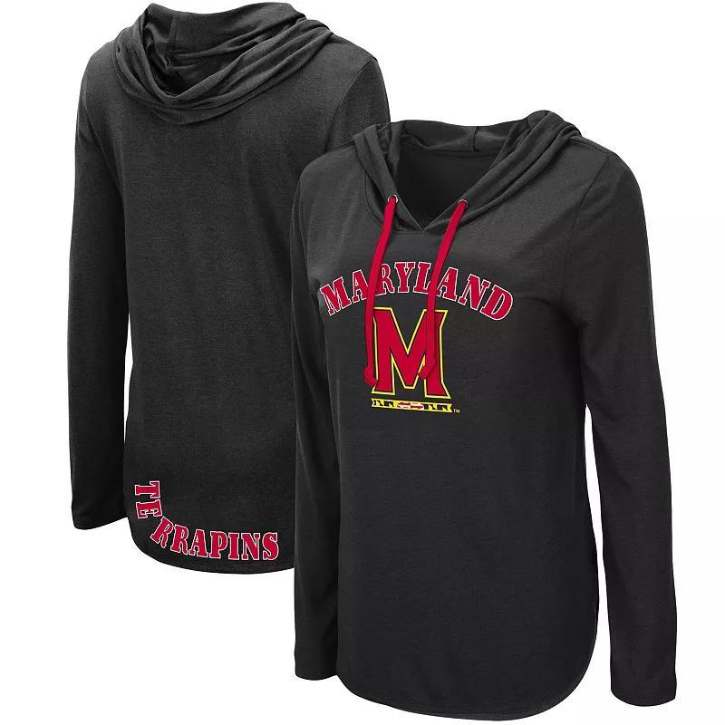 Women's Colosseum Black Maryland Terrapins My Lover Hoodie Long Sleeve T-Shirt, Size: Medium Product Image