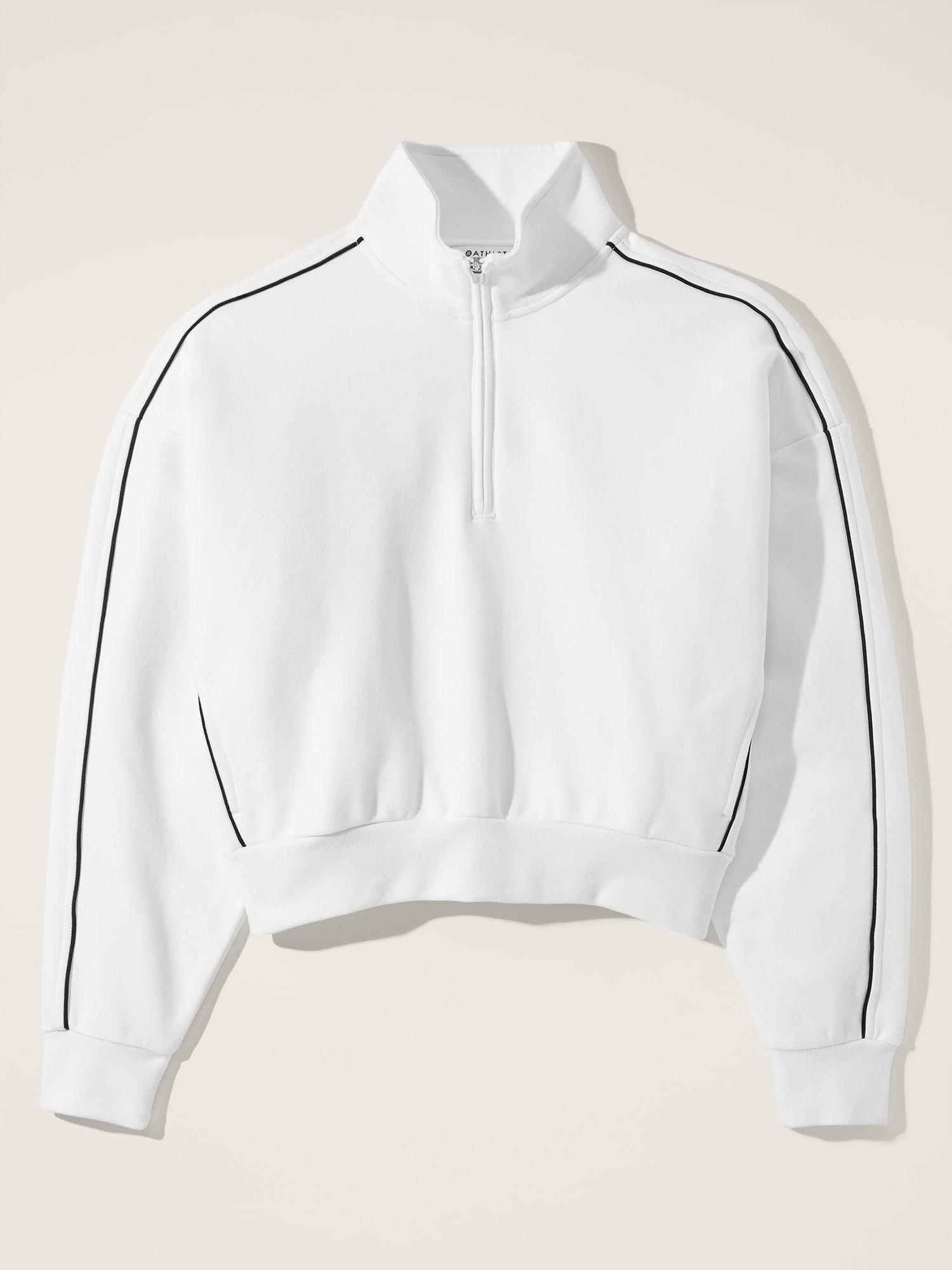 Forever Fleece 1/2 Zip High Hip Piping Sweatshirt Product Image