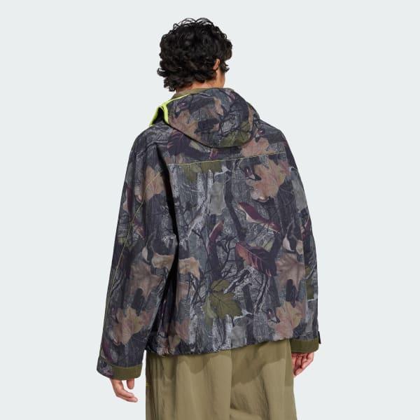 adidas Camo Jacket Q1 Olive Strata L Mens Product Image