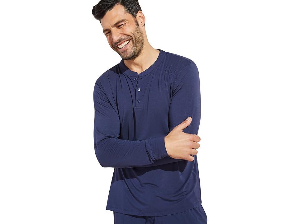 Mens Henry Long-Sleeve Pajama Set Product Image