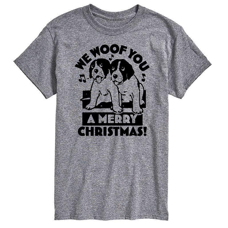Men's We Woof You Merry Christmas Graphic Tee,  Product Image