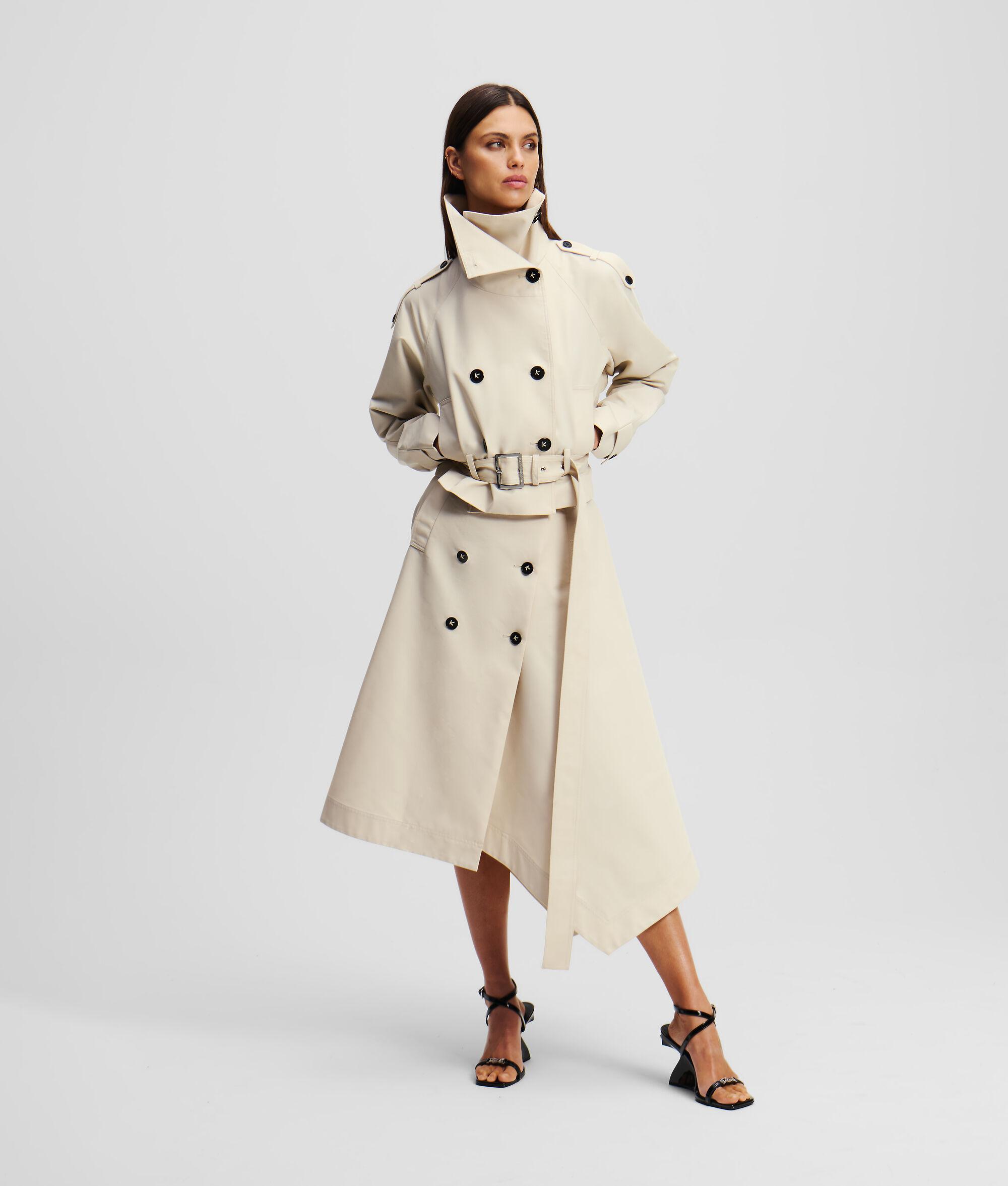 COTTON TWILL TRENCH SKIRT Product Image