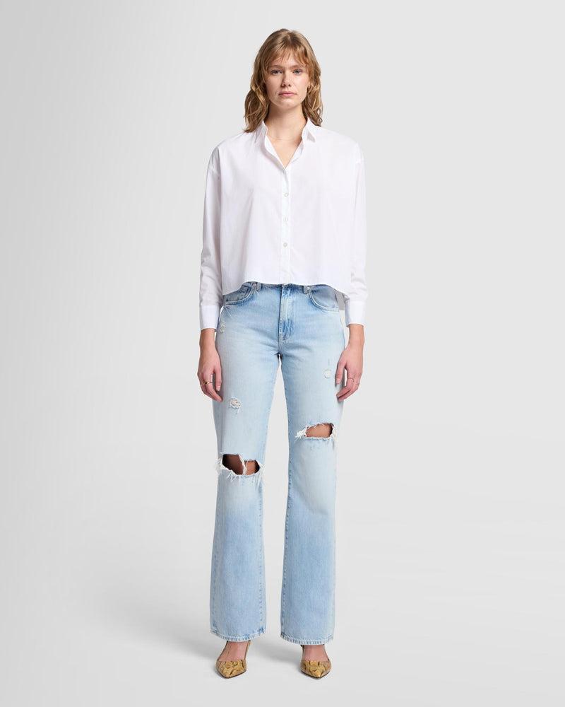 Cropped Poplin Button Down Product Image