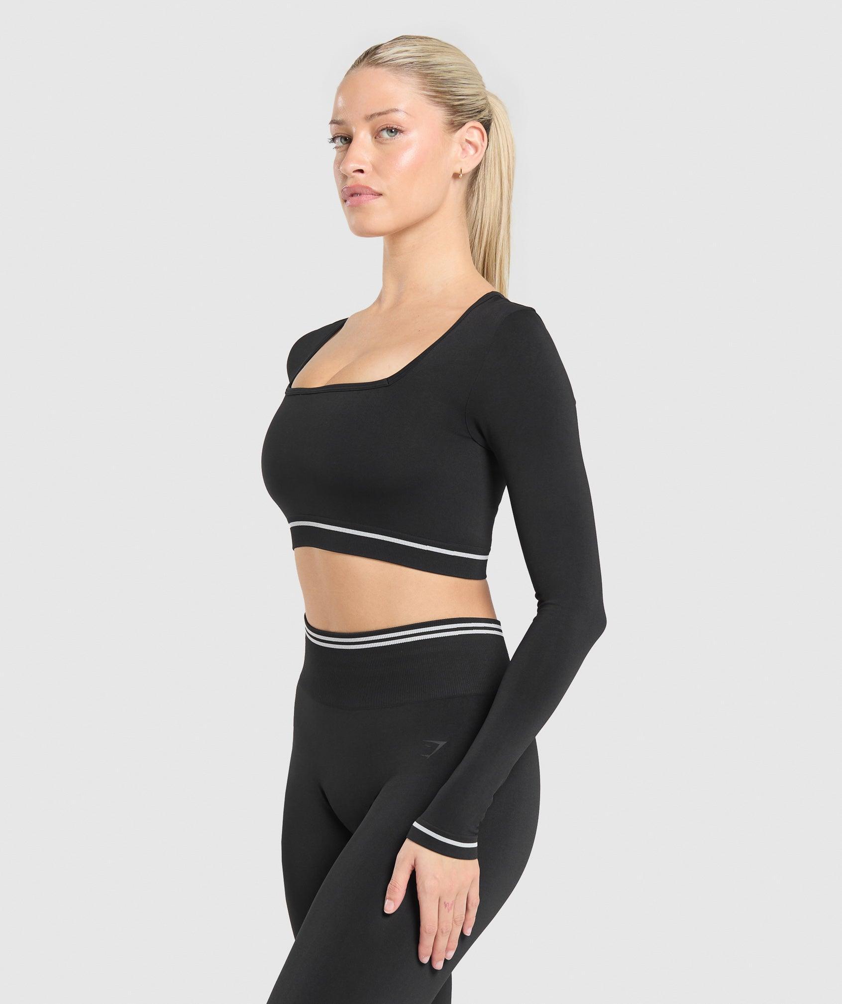 Contrast Seamless Crop Top Product Image