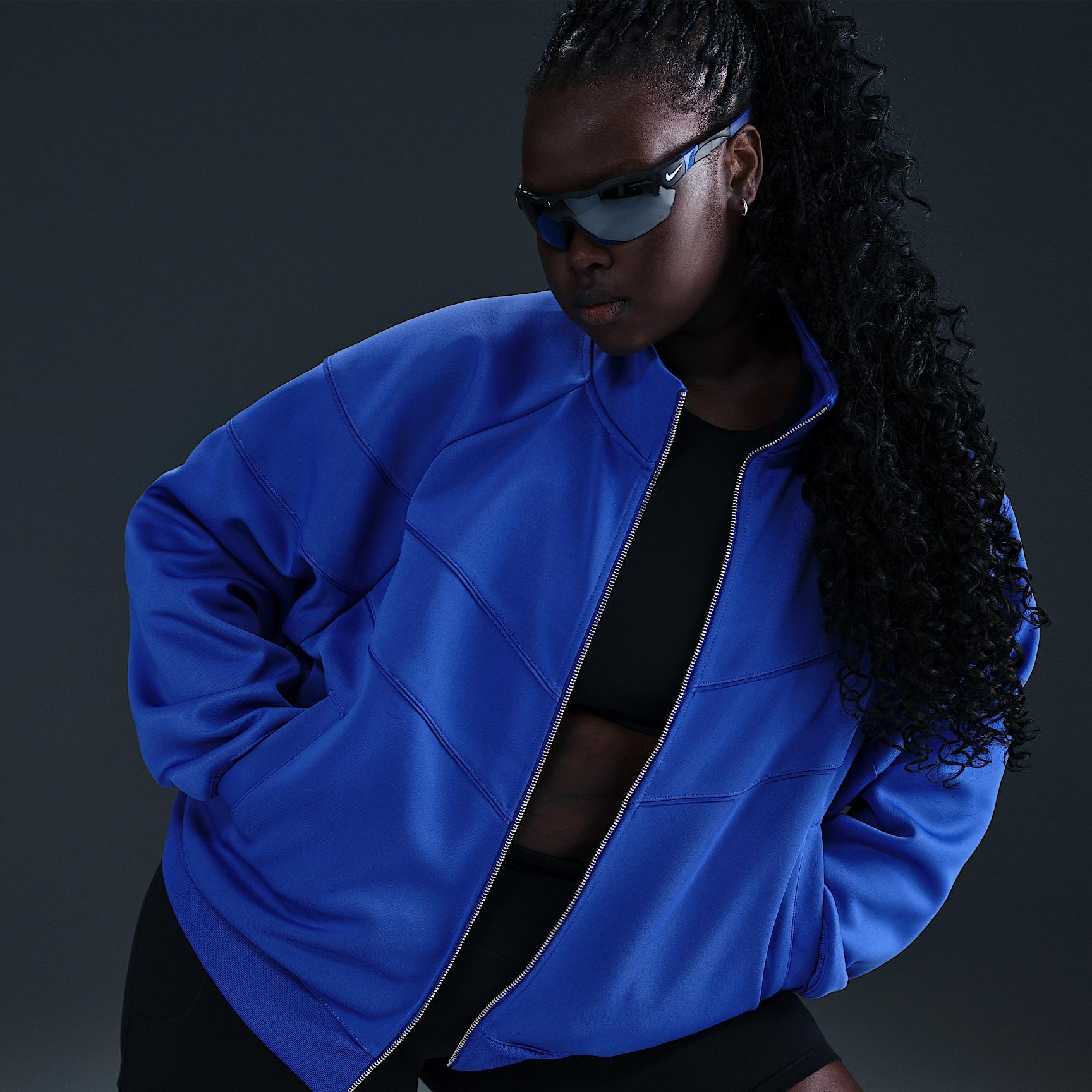 Womens Nike Sportswear Windrunner Knit Jacket (Plus Size) | HJ0977-010 Product Image