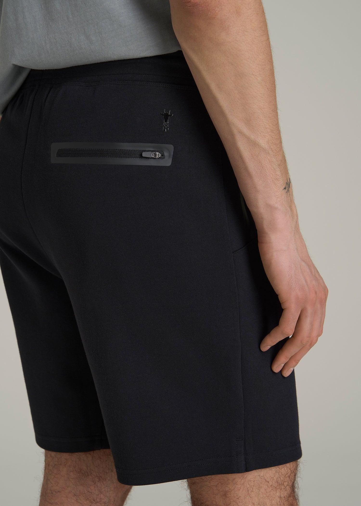 Tech Motion Fleece Shorts for Tall Men in Black Male Product Image