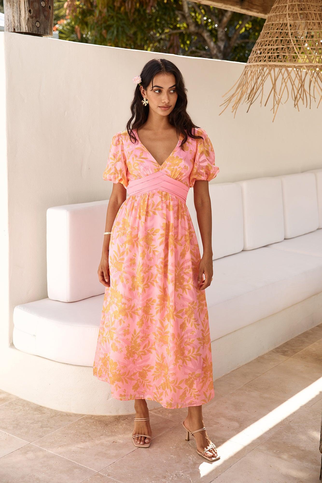 Best Wishes Maxi Dress Pink Product Image