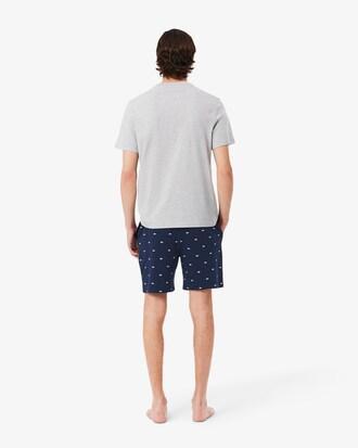 Straight Fit Printed Pyjama Shorts Product Image