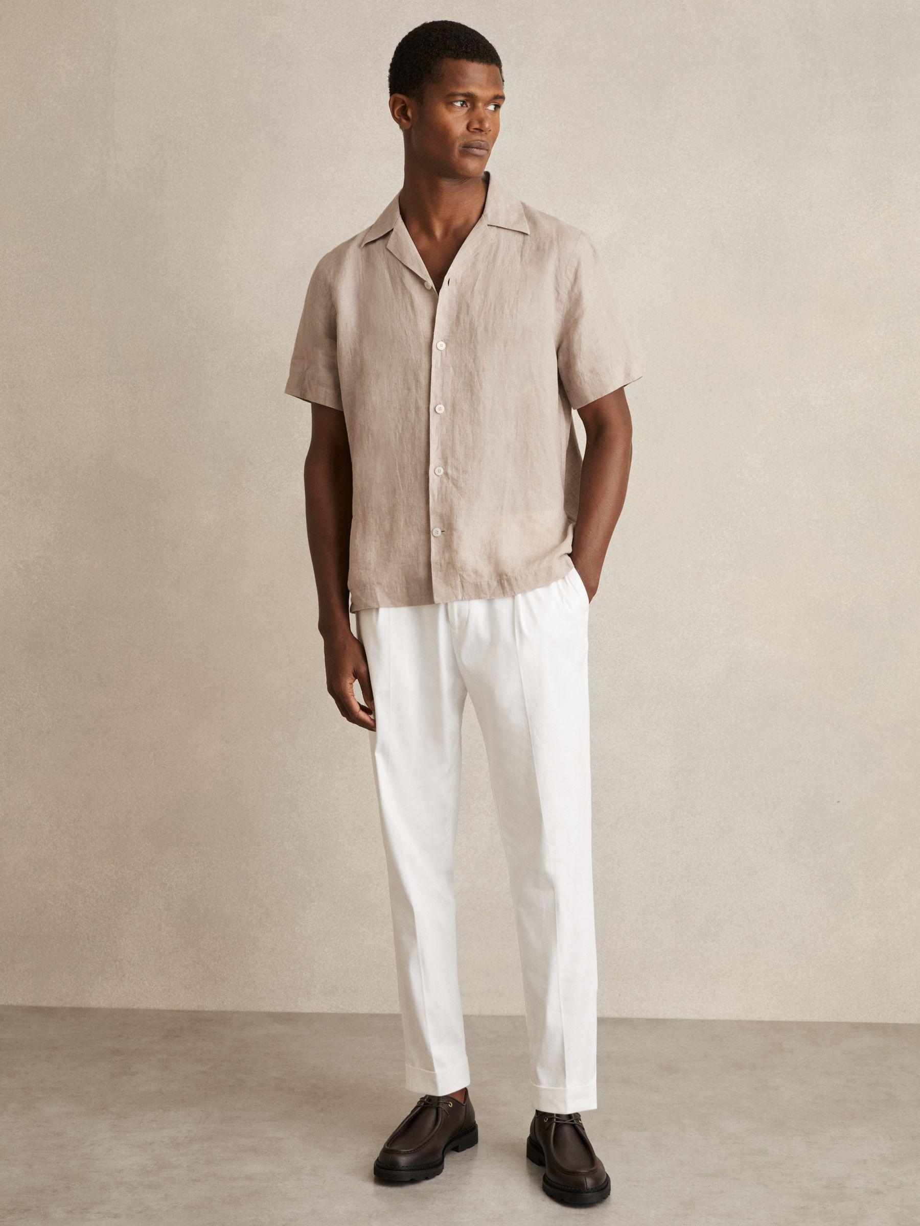 Cuban Collar Shirt in Mink Brown Product Image