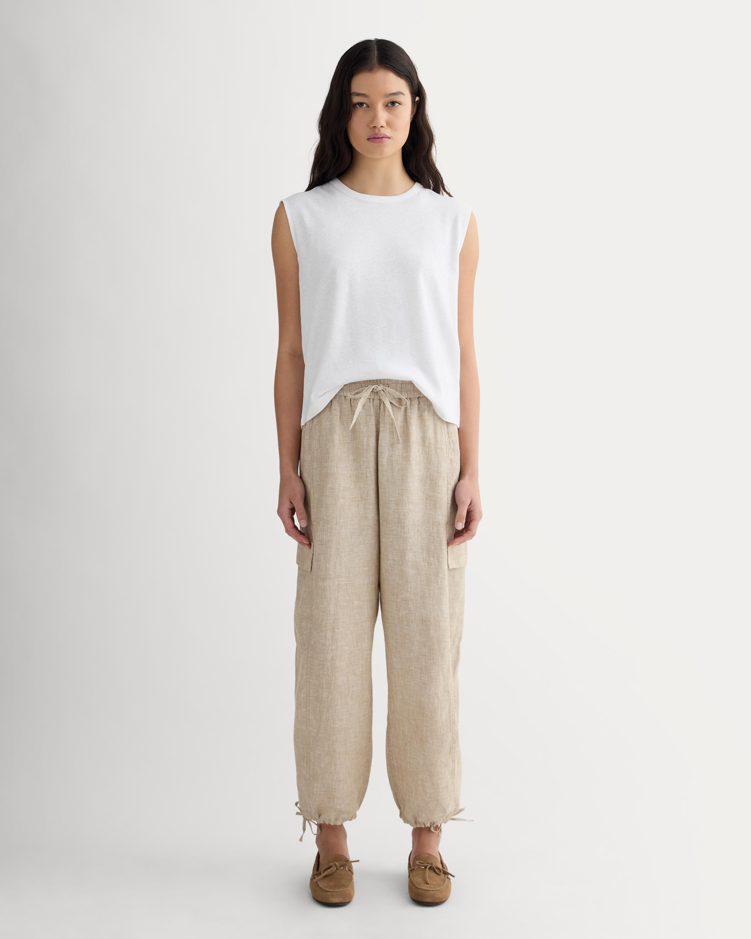 The Cargo Curve Pant in Linen Product Image