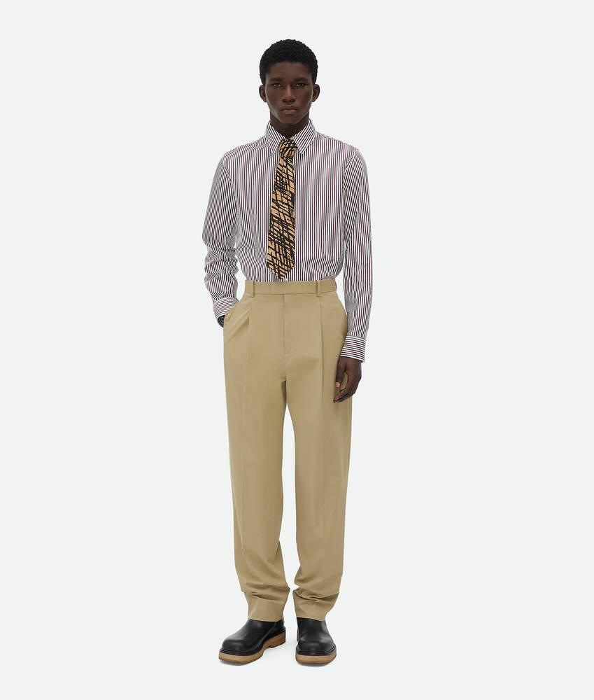 Men's Light Cotton Twill Trousers in Flint Product Image