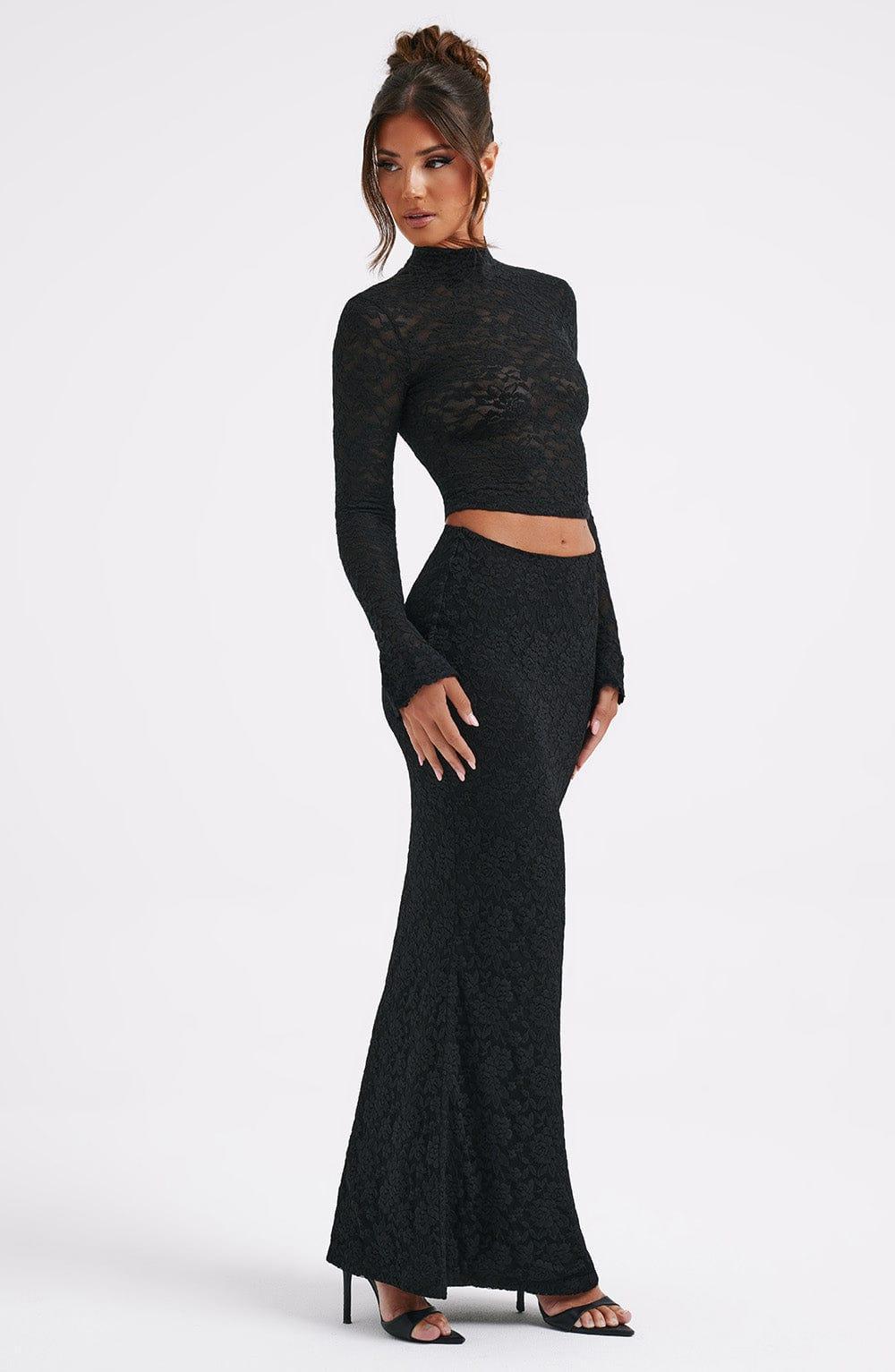 Fernanda Maxi Skirt - Black Product Image