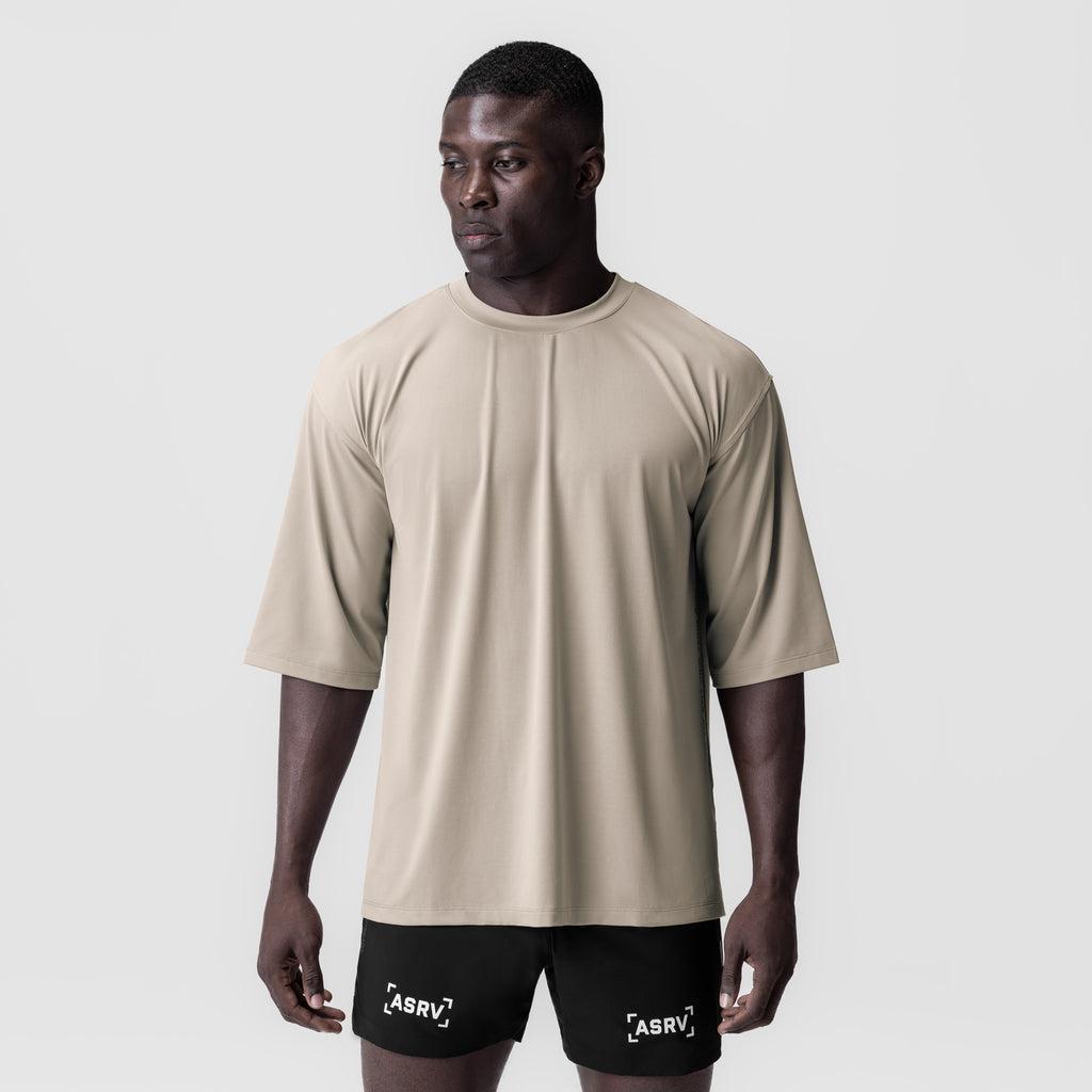 0841. 3D-Lite® 2.0 Lycra® 3/4-Sleeve Oversized Tee - White "OTWR" Product Image