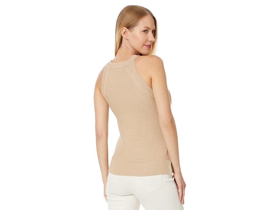 Tommy Hilfiger Sleeveless Cable Halter Sweater (Ivory) Women's Sweater Product Image