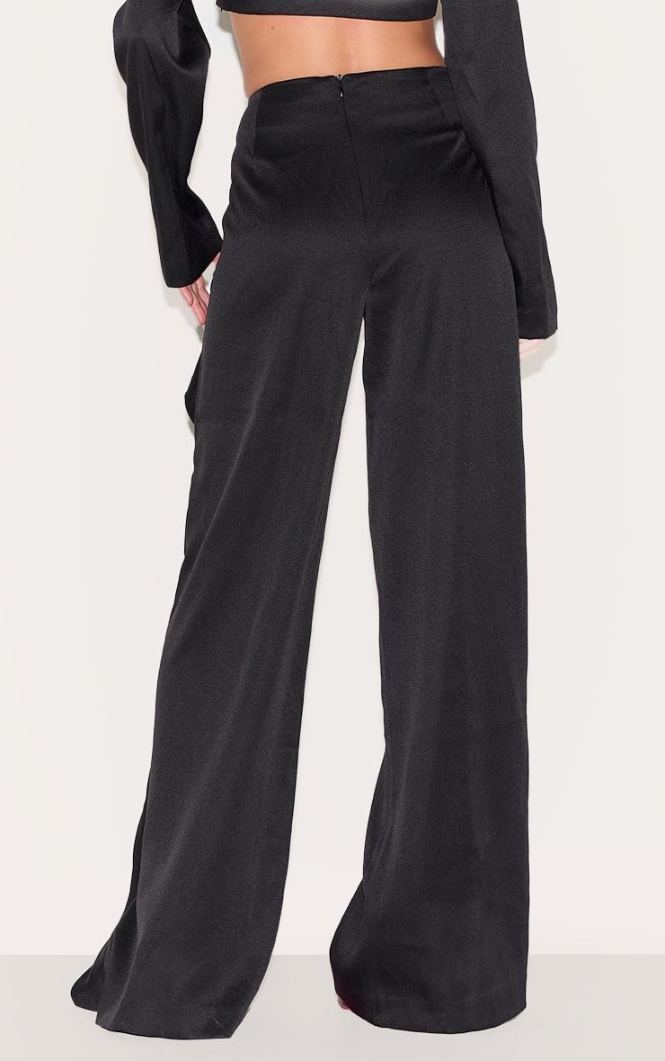 Black Twist Detail Pants Product Image