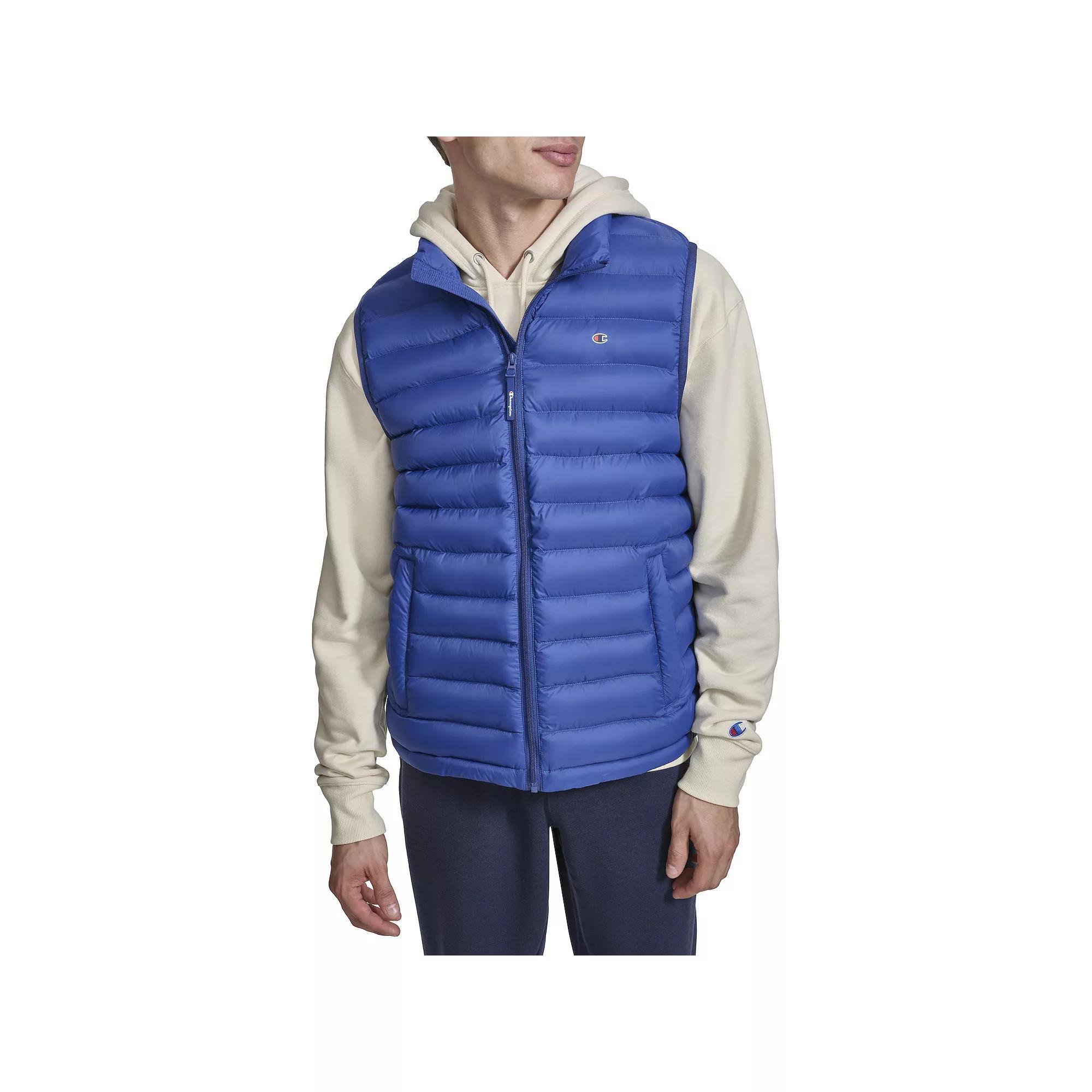 Men's Champion® Packable Puffer Vest, Size: XL, Blue Product Image