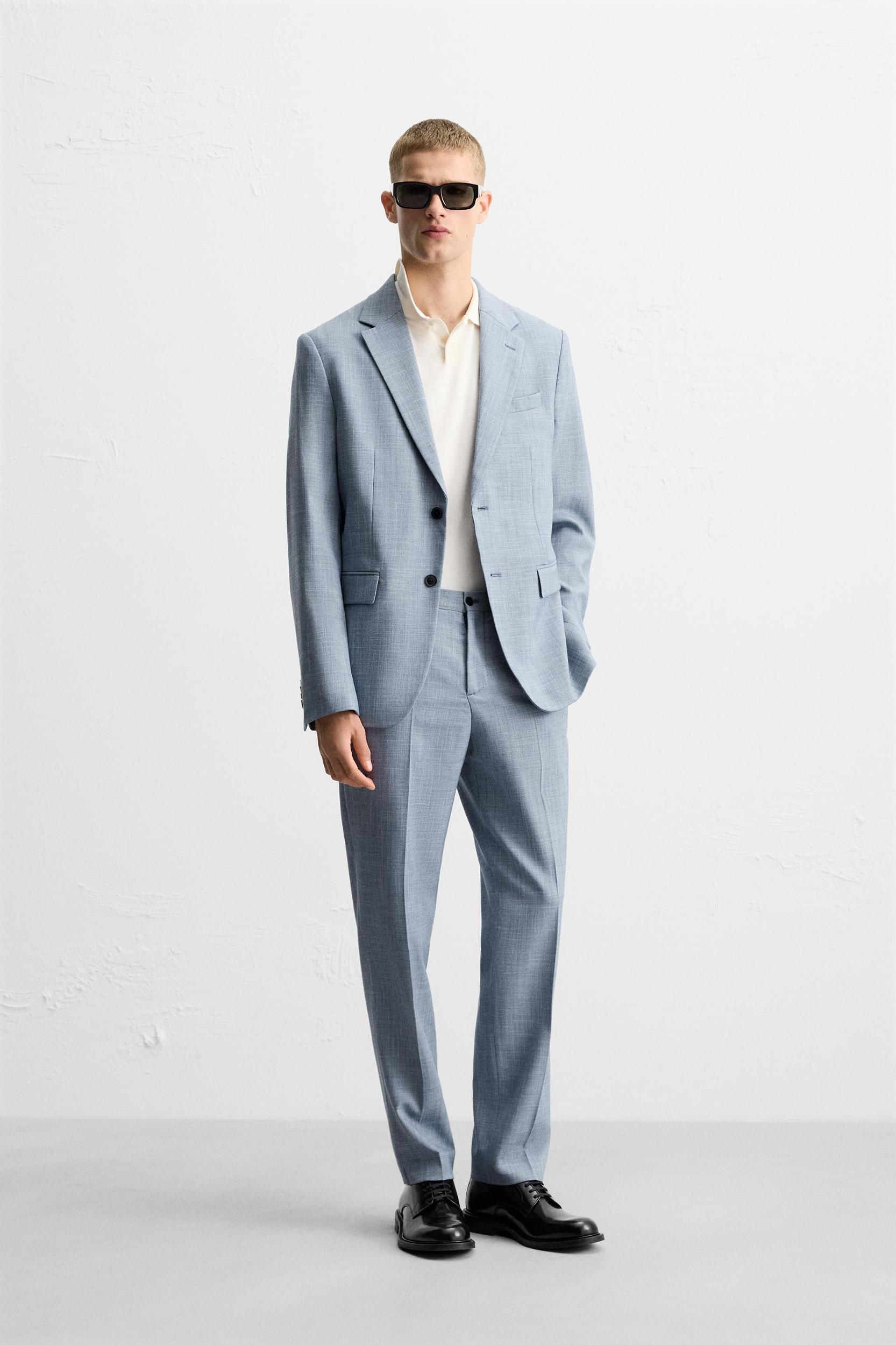TEXTURED SUIT PANTS Product Image