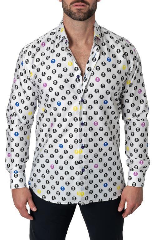 Mens Fibonacci SkullCircle Sport Shirt Product Image