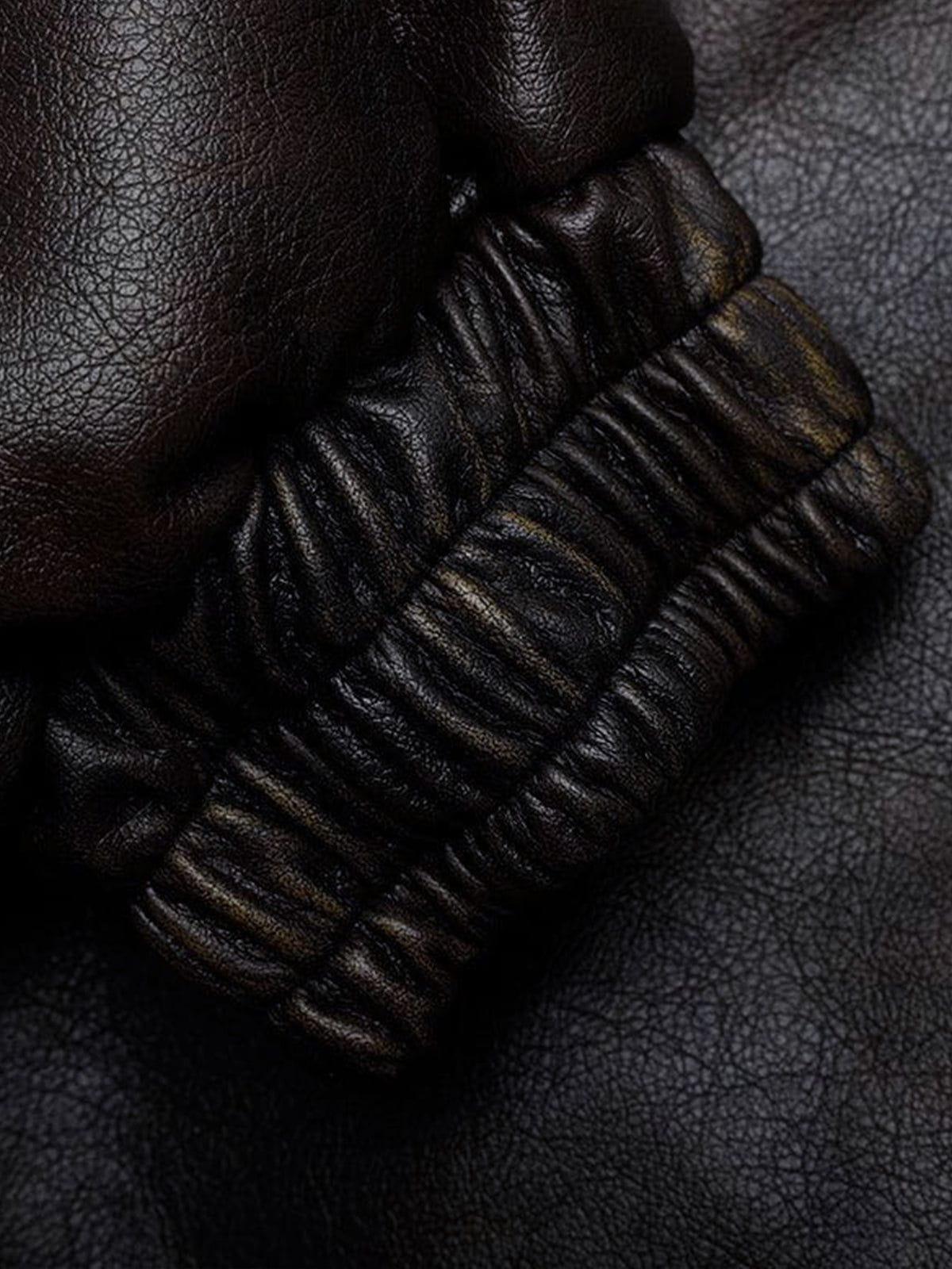 Aelfric Eden Faux Leather Cropped Jacket Product Image