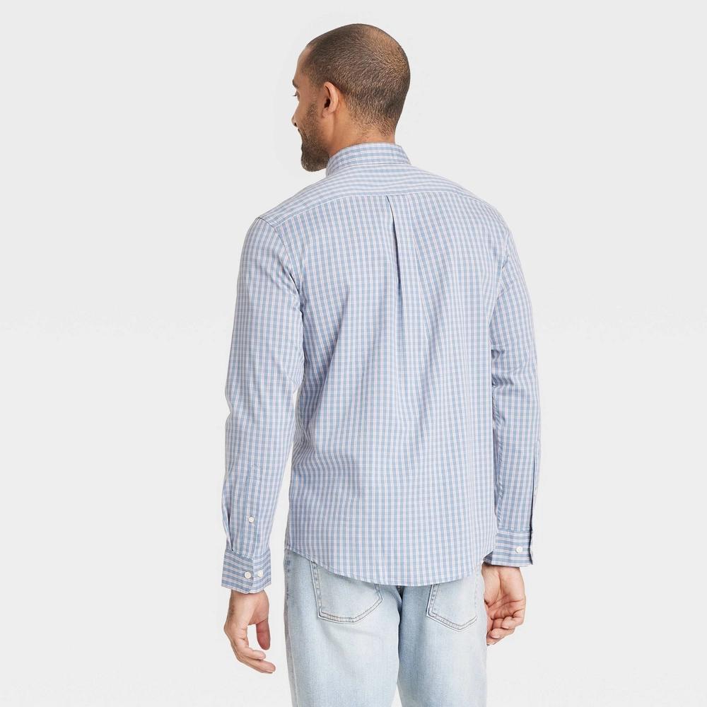 Mens Comfort Wear Long Sleeve Shirt - Goodfellow & Co Blue XL Product Image