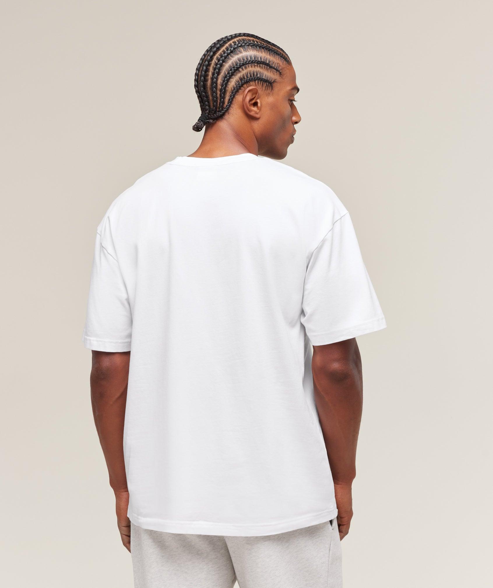 Gymshark Essential Oversized T-Shirt - White Male Product Image