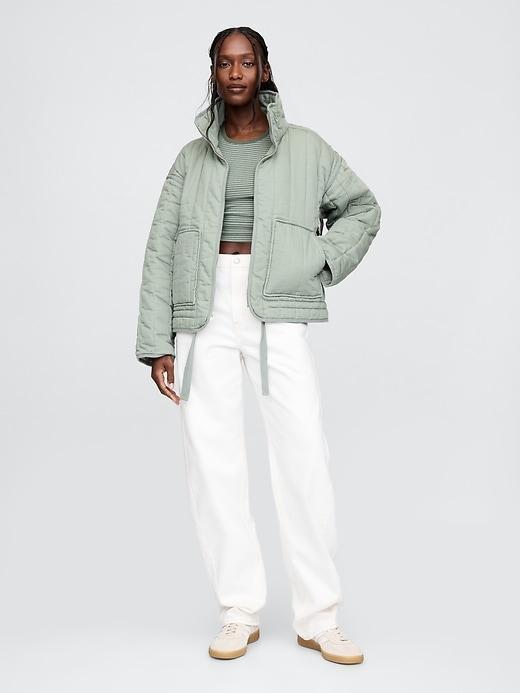 Oversized Quilted Liner Jacket Product Image