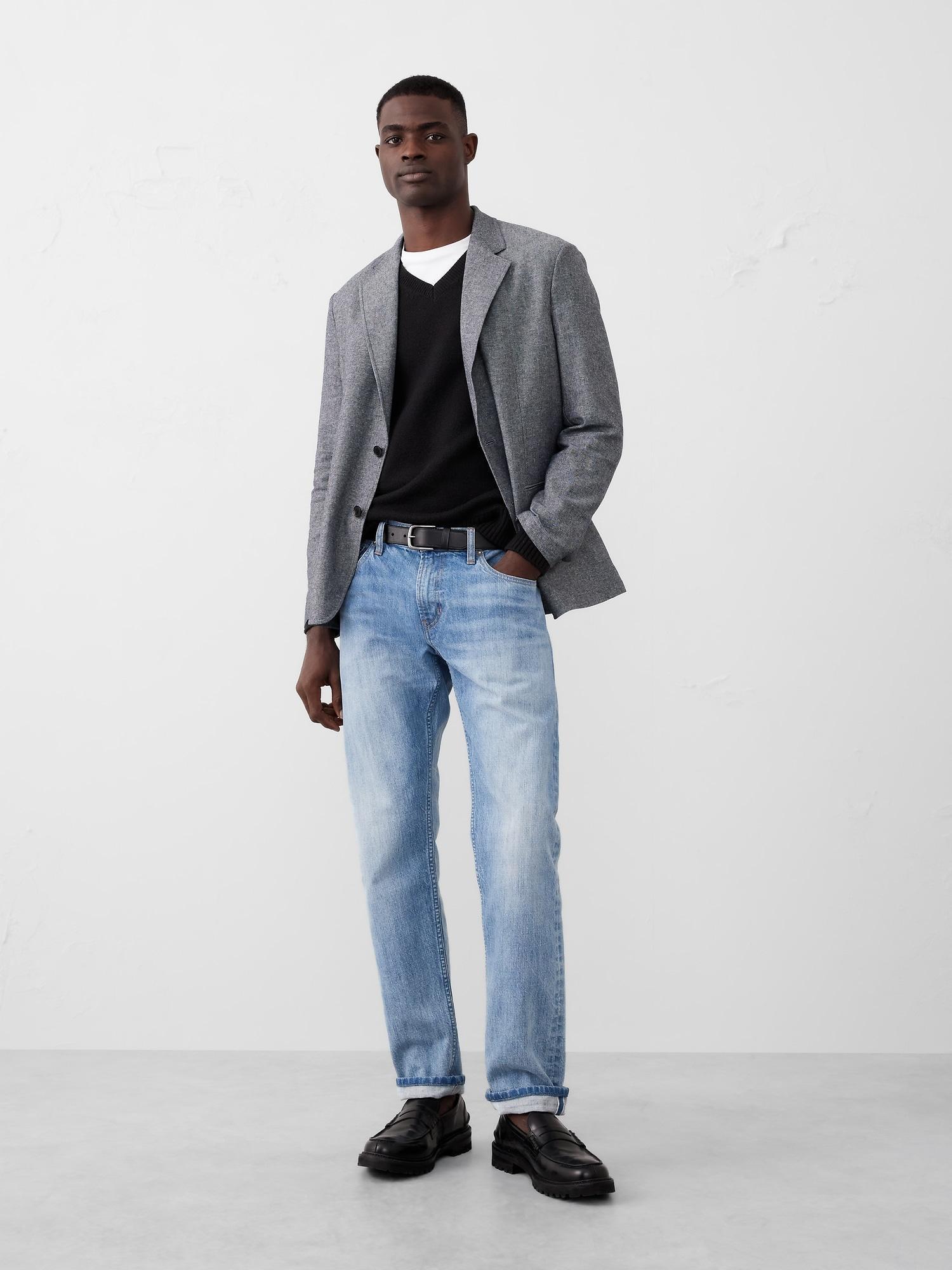 Tailored-Fit Linen-Blend Twill Jacket Product Image