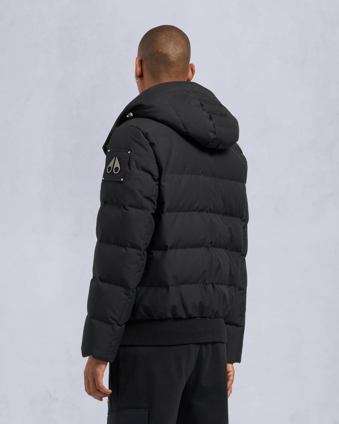 Moose Knuckles Mens Cloud Bomber in Black Product Image