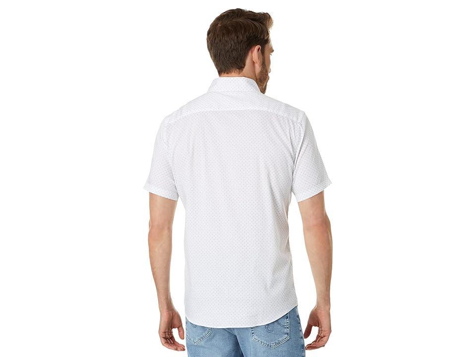 Faherty Short Sleeve Movement Shirt (Mist Sunburst) Men's Clothing Product Image