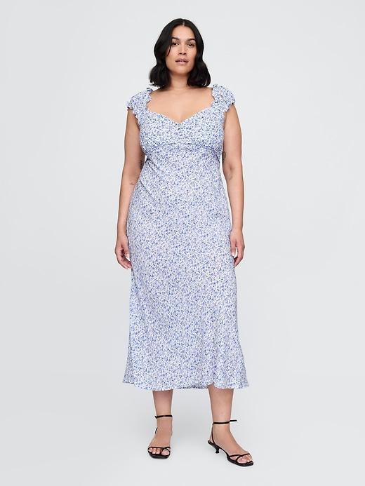 Crepe Sweetheart Maxi Dress Product Image
