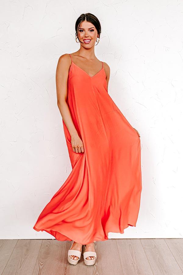 Easy On Me Maxi In Dark Tangerine Product Image