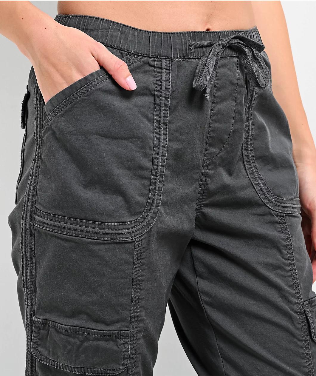 Unionbay Shay Grey Straight Leg Cargo Pants Product Image