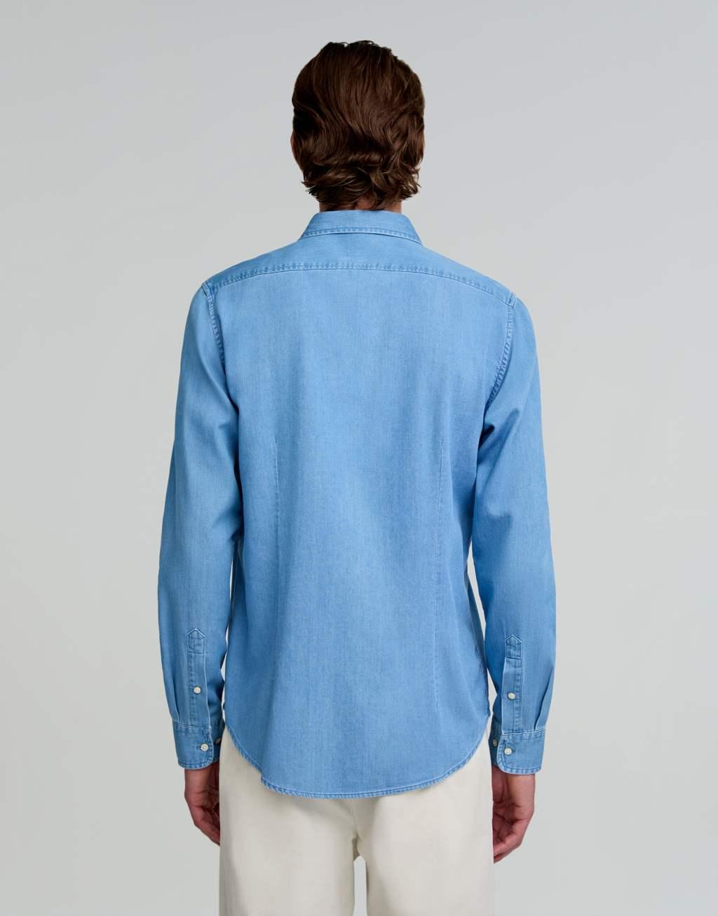 Scalpers denim shirt in blue Product Image