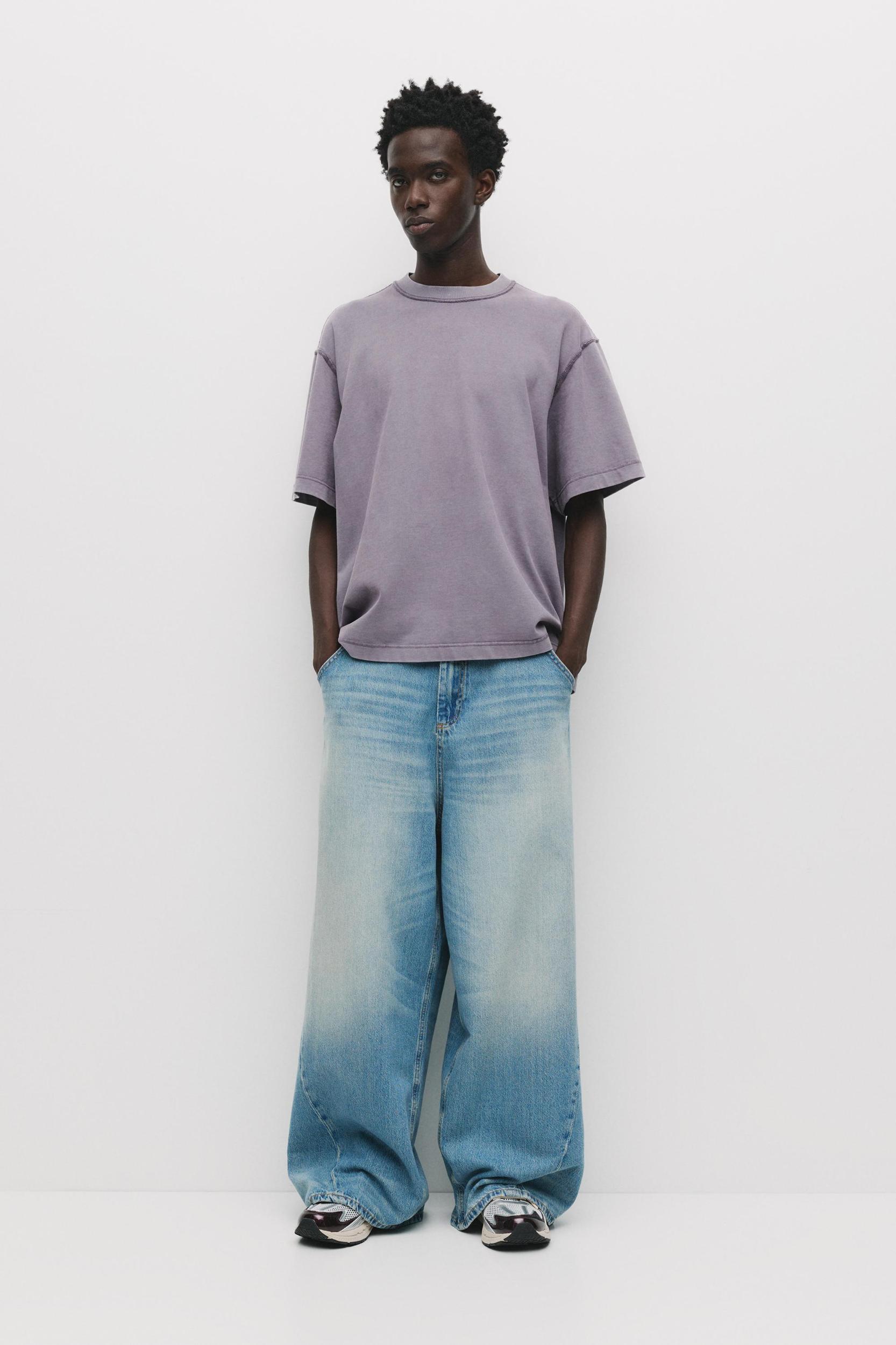 Soft-touch boxy-fit T-shirt Product Image