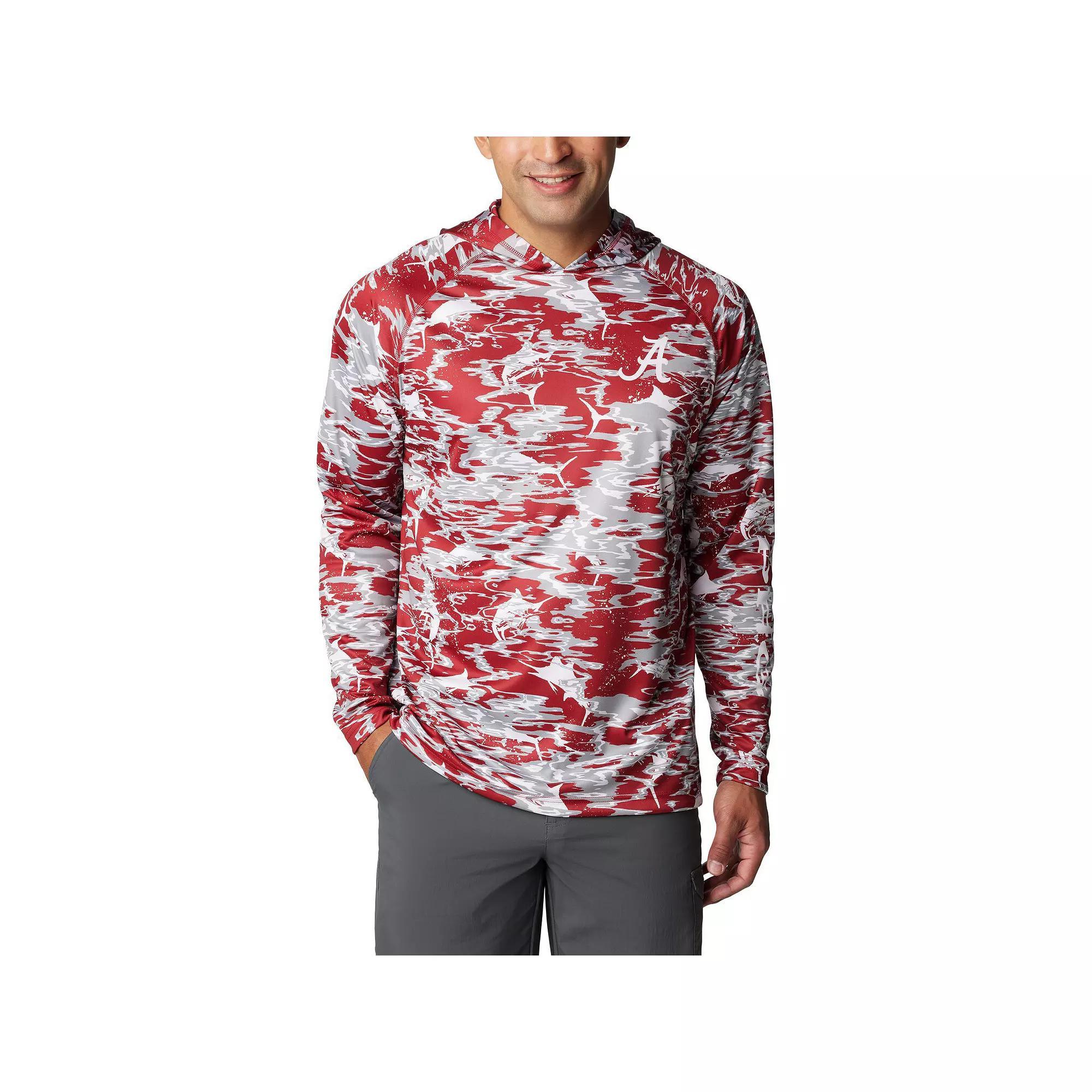 Columbia Mens Collegiate PFG Super Terminal Tackle Hoodie - Alabama- Product Image