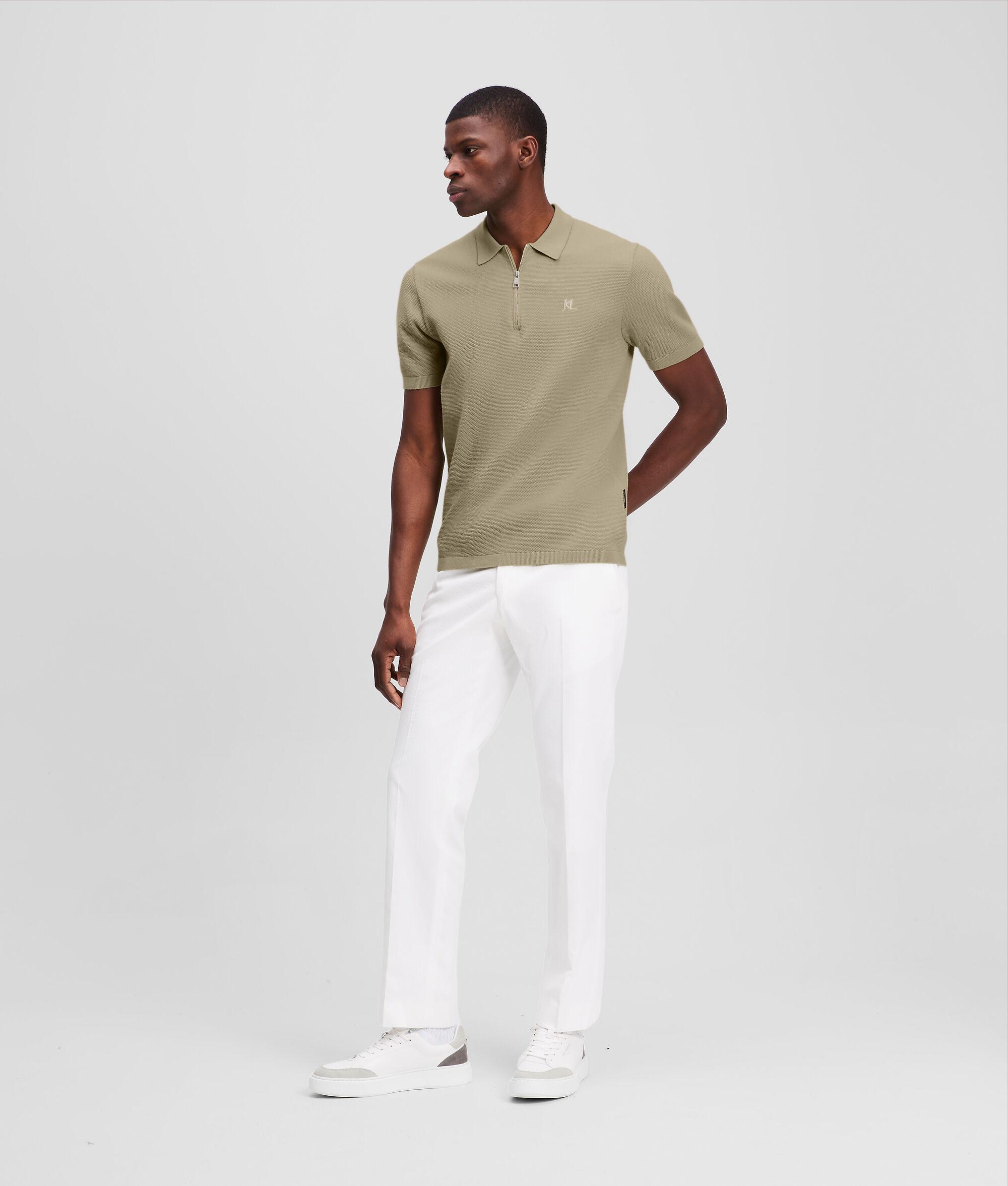 ZIP-UP POLO SHIRT Product Image