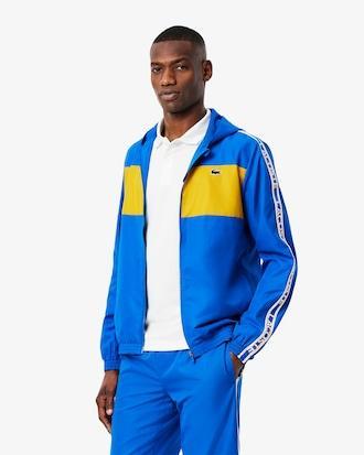 Colour-Block Logo Stripe Tennis Jacket Product Image